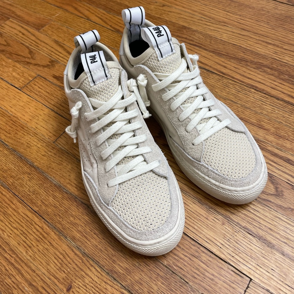 P448 white and cream sohosocks sneakers women’s 8, 38